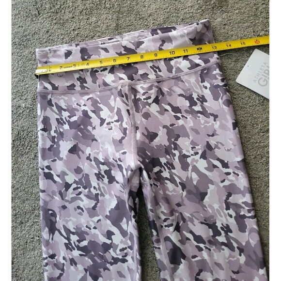 Athleta Girl High Rise Printed Chit Chat Leggins Fusion Camo Purple Size XXL/16 - Picture 8 of 11